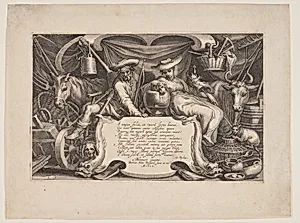 Title-plate, from Landscapes with Farmhouses