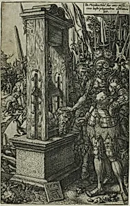 Titus Manlius Beheading his Son by Heinrich Aldegrever