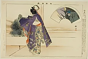 Tojaku (or Kakitsuta), from the series "Pictures of No Performances (Nogaku Zue)" by Tsukioka Kôgyo