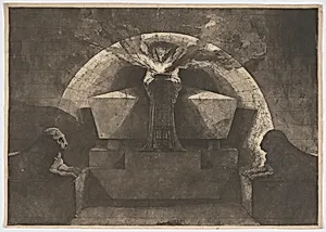 Tomb with Death Standing