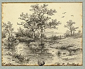 Trees by Pond