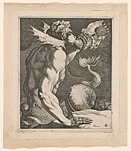 Triton Blowing a Conch
