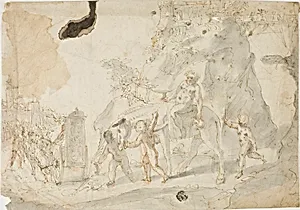 Triumph of Bacchus with Drunken Silenus on Donkey