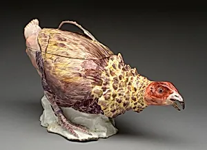 Tureen in the form of a Fighting Cock