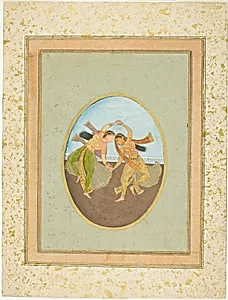 Two Girls Performing Kathak