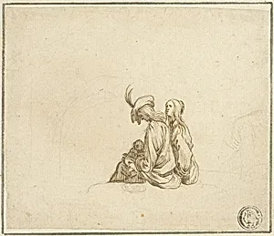 Two Gypsy Women with Child by Stefano della Bella