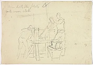 Two Men Working at a Machine