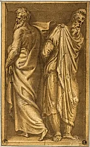 Two Standing Prisoners in a Niche