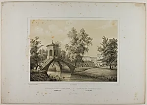 Tzarskoé-sélo Palace, View of the Chinese Bridge