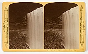 Under Minne-ha-ha Falls, No. 1506 from the series "Among the Bluff Scenery of the Upper Mississippi"