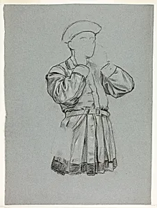 Unfinished Sketch of Man in Tunic