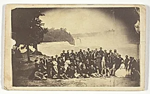 Untitled (Group at Niagara falls) by Unknown