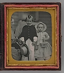 Untitled (Portrait of a Boy and Girl) by Unknown Maker
