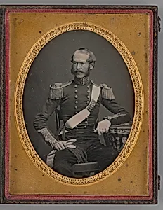 Untitled (Portrait of a Seated Man in Military Uniform) by Unknown