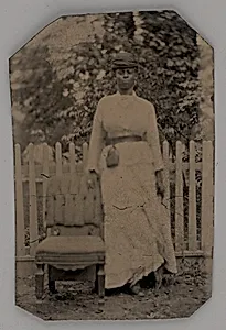 Untitled (Portrait of a Standing Woman) by Unknown Maker