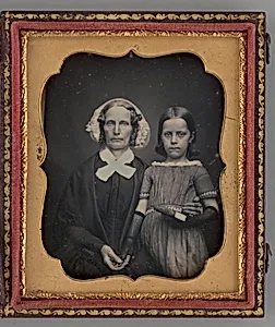 Untitled (Portrait of a Woman and a Girl) by Unknown Maker
