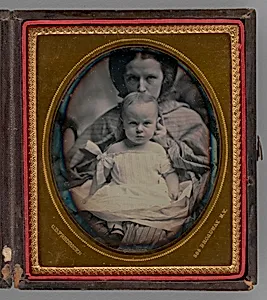 Untitled (Portrait of a Woman holding a Child) by Charles De Forest Fredricks