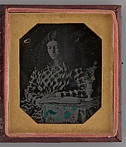 Untitled (Portrait of a Woman Reading) by Unknown Maker