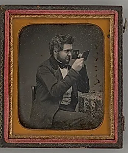 Untitled (Portrait of Man Looking Through a Stereoscope)