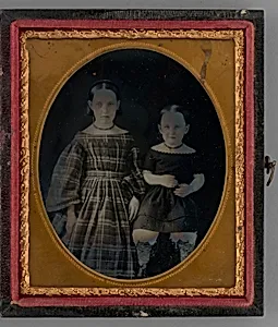 Untitled (Portrait of Two Girls) by Unknown Maker