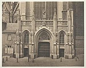 Untitled [South Façade of the Transept of St Michael’s and St Gudula Cathedral in Brussels, Belgium]