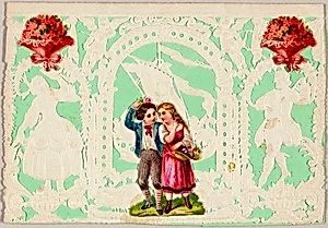 Untitled Valentine (Boy and Girl with Basket)