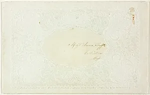 Untitled Valentine (Gold Ship in Wreath)