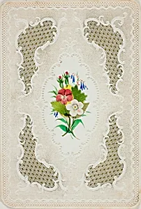 Untitled Valentine (Red and White Flowers) by Unknown