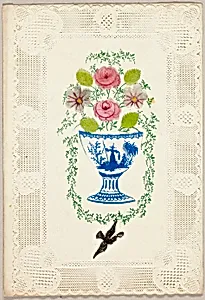 Untitled Valentine (Vase of Flowers with Bird)