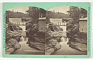 Upper Cascade. Ithaca Gorge, No. 36 from the series "Views of Ithaca and Vicinity"