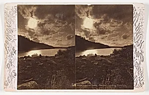 Upper Saranac Lake - Bartlett's Landing Moonlight, from the series "Gems of the Adirondacks"