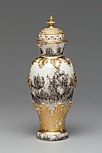 Vase and Cover (one of a pair)