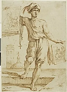 Vendor of Rosaries and Sacred Images