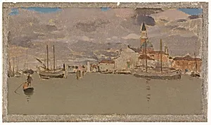 Venetian Atmosphere by Style of James McNeill Whistler