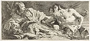Venice Receiving Neptune's Homage by Giovanni Domenico Tiepolo
