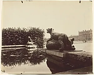 Versailles, Fontaine du Point du Jour, (Tigre Terrassant un Ours par Houzeau)