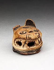 Vessel Fragment in the Form of a Feline Head