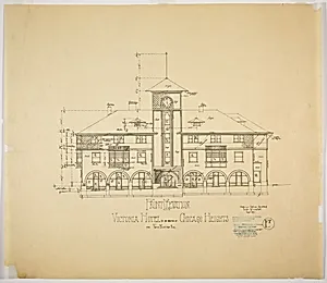 Victoria Hotel, Chicago Heights, Illinois, Front Elevation