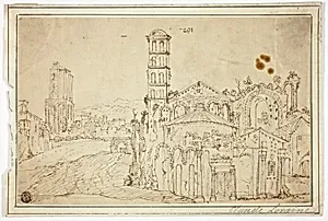 View in Rome: Torre della Melisa, Ruins of Early Christian Church