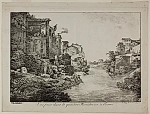 View in the Trastevere Quarter, Rome