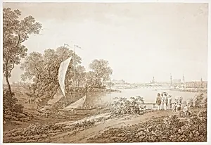 View of Dresden from Pieschen