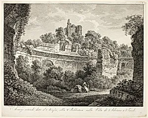 View of Hadrian's Villa at Tivoli