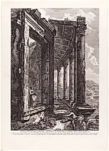 View of the Door and Peristyle of the Temple of Vesta