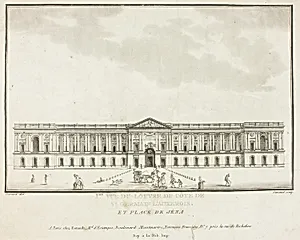 View of the Louvre from the Side of St. Germain l'Auxerrois