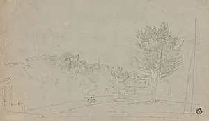 View of Wilson House and Gardens (recto); View of Wilson House and Gardens (verso)