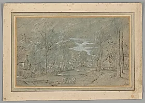 Village Among the Trees by Master of the Small Landscapes