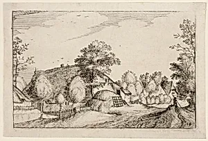 Village Road, plate twelve after Pictures of Farms, Country Houses and Rustic Villages (Praediorum villarum et rusticarum casularum icones)