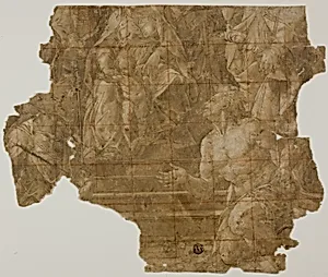 Virgin and Child with Saints (recto); Study of Arm (verso)