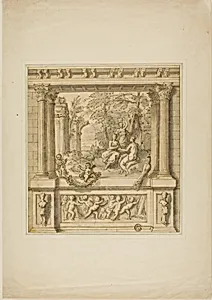 Wall Decoration with Story of Egeria & Numa Pompilius