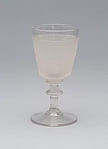 "Westward Ho!/Pioneer" pattern cordial glass